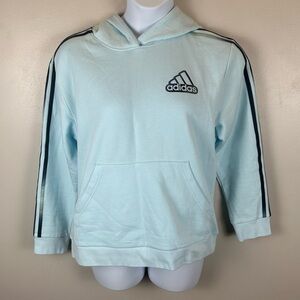 Adidas Game Fade Fleece Hoodie Youth XL 18/20 Aqua Blue 3 Stripes Fade Drip‎